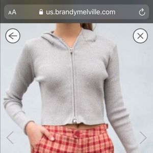 brandy melville “arden” hoodie